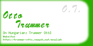 otto trummer business card